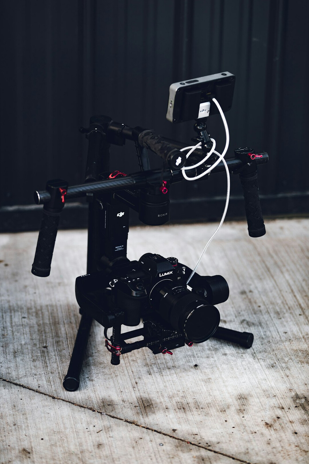 Film and video production equipment on a set